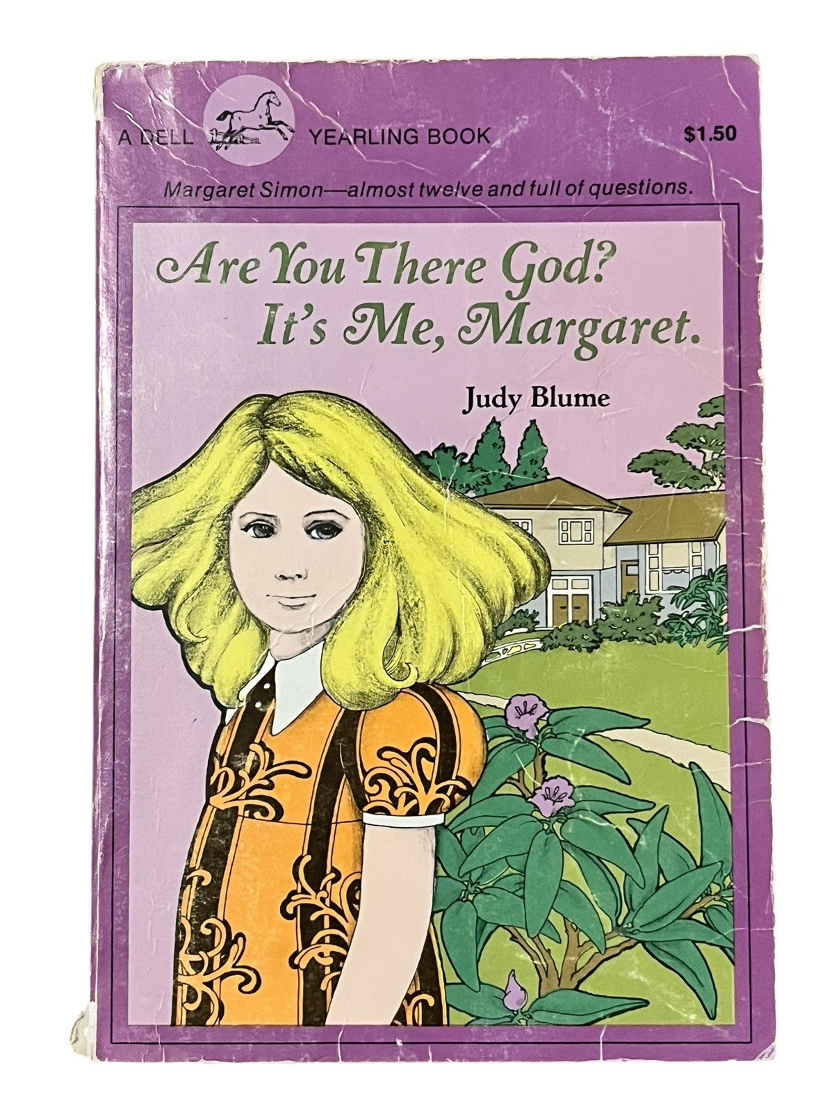 This is a classic cover of Judy Blume's popular novel about the struggles of puberty.