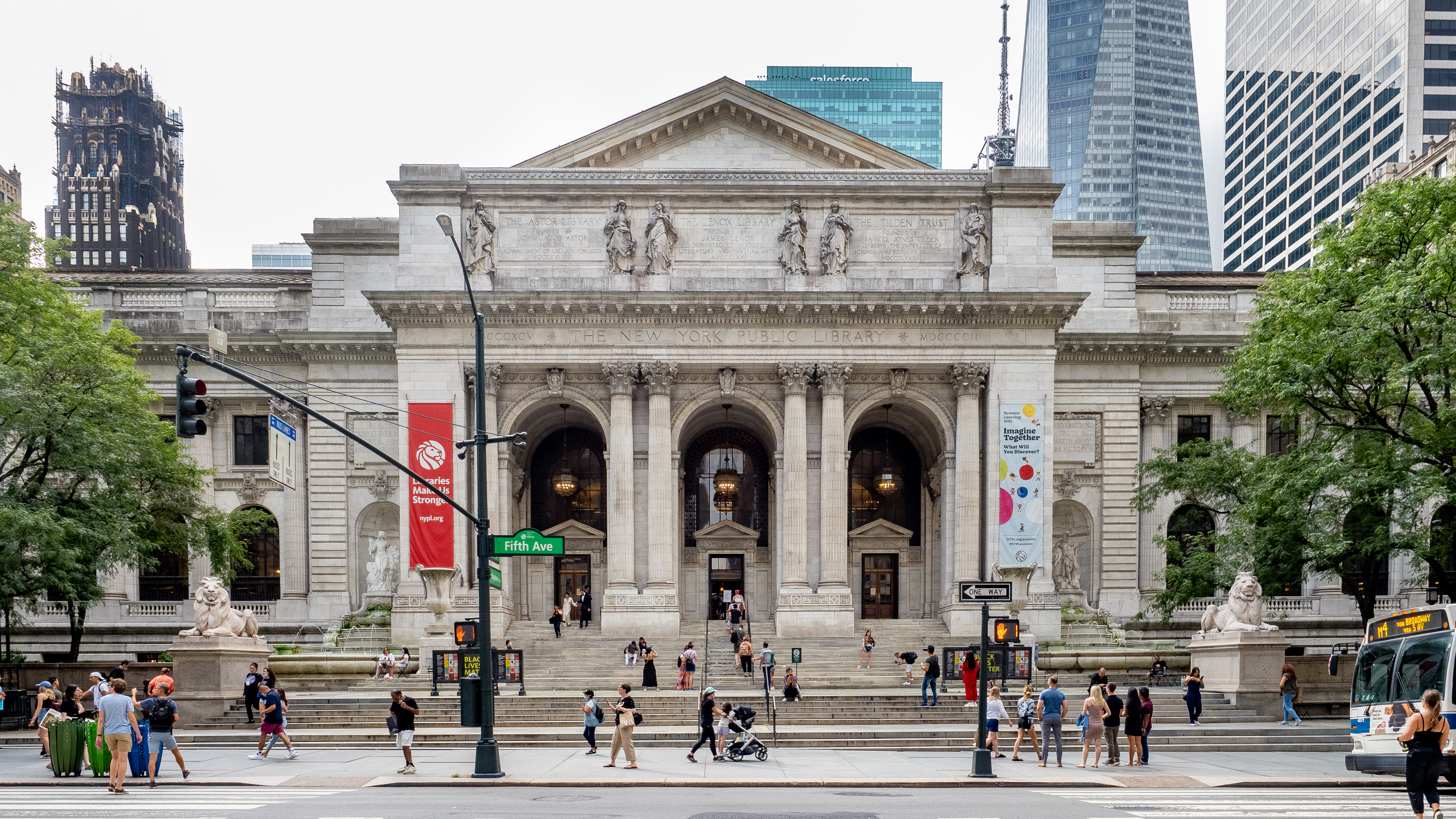 A picture of the New York Public Library